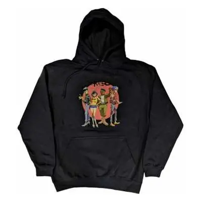 Gorillaz Unisex Pullover Hoodie: Group Circle Rise (large) L