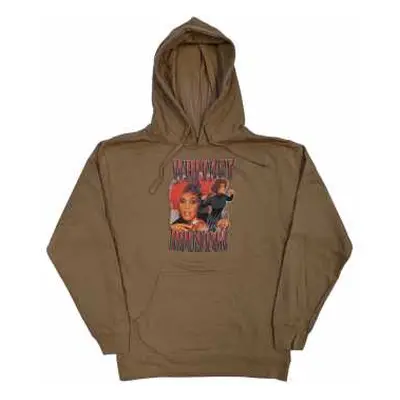 Whitney Houston Unisex Pullover Hoodie: 90s Homage (medium) M