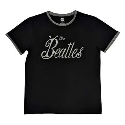 The Beatles Unisex Ringer T-shirt: Bug Logo (large) L