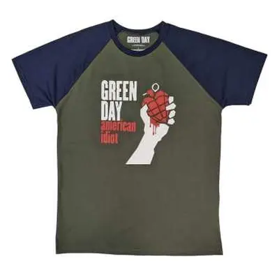 Green Day Unisex Raglan T-shirt: American Idiot (xx-large) XXL