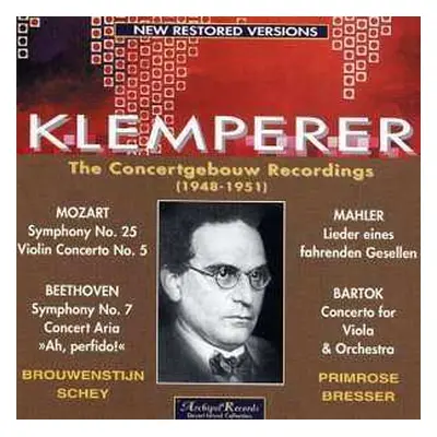 2CD Otto Klemperer: Klemperer: The Concertgebouw Recordings (1948-1951)