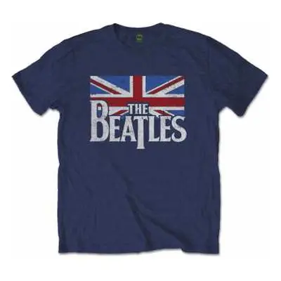 Tričko Drop T Logo The Beatles & Vintage Flag XL