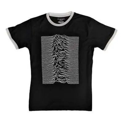 Joy Division Unisex Ringer T-shirt: Unknown Pleasures (back Print) (large) L