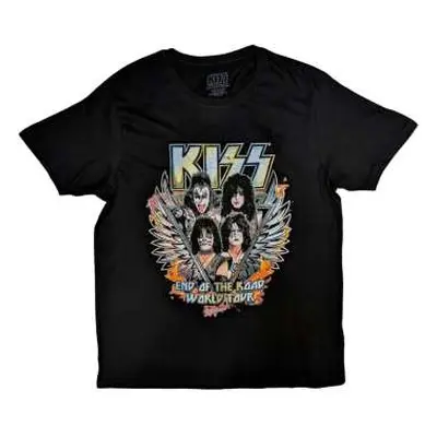 Kiss Unisex T-shirt: End Of The Road Wings (back Print) (x-large) XL