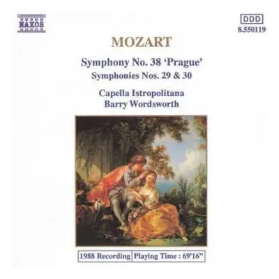 CD Wolfgang Amadeus Mozart: Symphony No. 38 'Prague', Symphonies Nos. 29 & 30