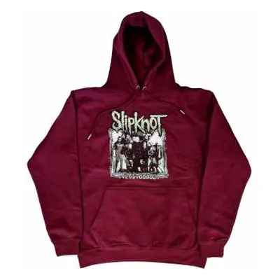 Slipknot Unisex Pullover Hoodie: Barcode Photo (back Print) (x-large) XL