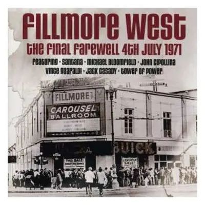 2CD Various: Fillmore West Final Night Jams, 4th July 1971