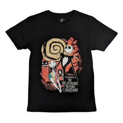 Disney Unisex T-shirt: The Nightmare Before Christmas Ghosts (embellished) (medium) M