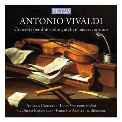 CD Antonio Vivaldi: Concerti Per Due Violini, Archi E Basso Continuo