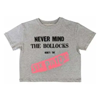 The Sex Pistols Ladies Crop Top: Never Mind The Bollocks Original Album (medium) M