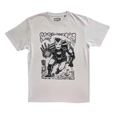 Marvel Comics Unisex T-shirt: Iron Man Sketch (large) L