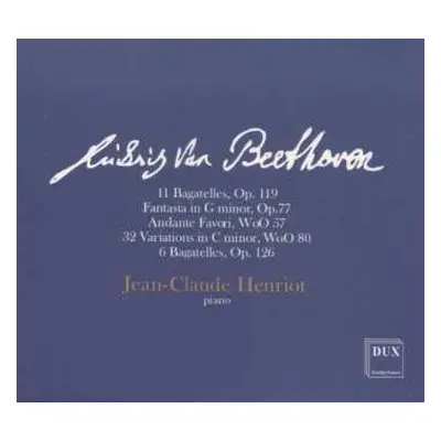 CD Ludwig van Beethoven: Bagatellen Opp.119 & 126