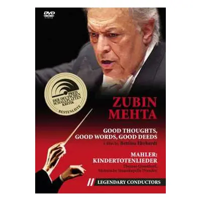 DVD Gustav Mahler: Zubin Mehta - Good Thoughts,good Words,good Deeds