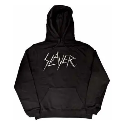 Slayer Unisex Pullover Hoodie: Scratchy Logo (x-large) XL