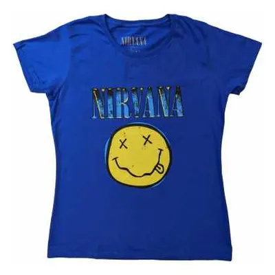 Nirvana Unisex T-shirt: Xerox Smiley (large) L