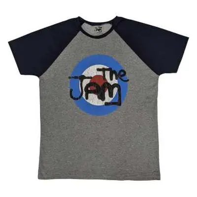 The Jam Unisex Raglan T-shirt: Vintage Logo (medium) M