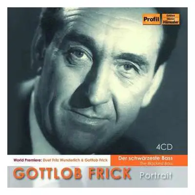 4CD Various: Gottlob Frick - Der Schwärzeste Bass