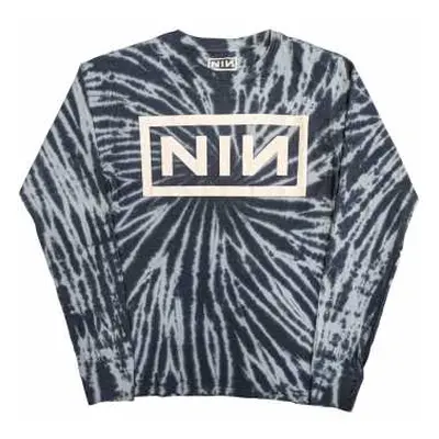 Nine Inch Nails Unisex Long Sleeve T-shirt: Logo (wash Collection) (small) S