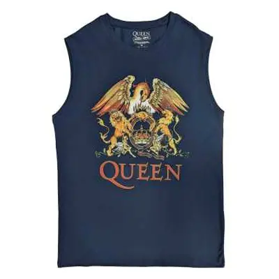 Queen Unisex Tank T-shirt: Classic Crest (medium) M