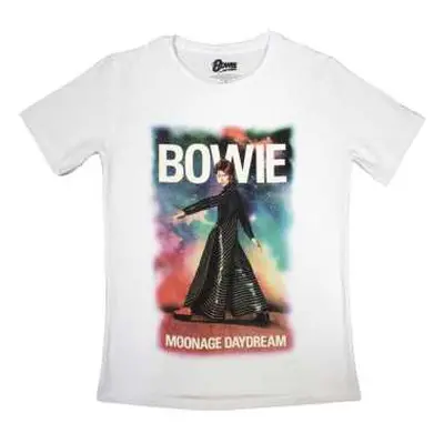 David Bowie Ladies T-shirt: Moonage 11 Fade (medium) M