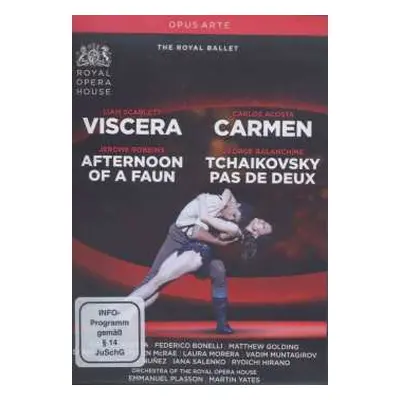 DVD Claude Debussy: The Royal Ballet: Viscera / Carmen / Afternoon Of A Faun / Tschaikowsky Pas 