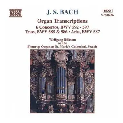 CD Johann Sebastian Bach: Organ Transcriptions