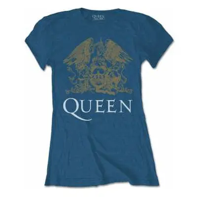 Queen Ladies T-shirt: Crest (x-small) XS