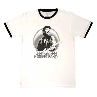 Bruce Springsteen Unisex Ringer T-shirt: Nyc (back Print) (small) S