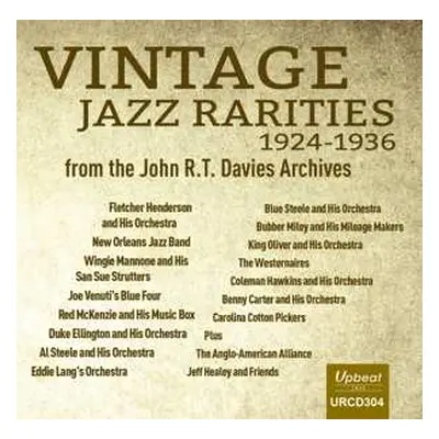 CD Various: Vintage Jazz Rarities 1924-26 From John R T Davies