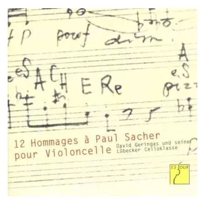 CD David Geringas: 12 Hommages à Paul Sacher Pour Violoncelle