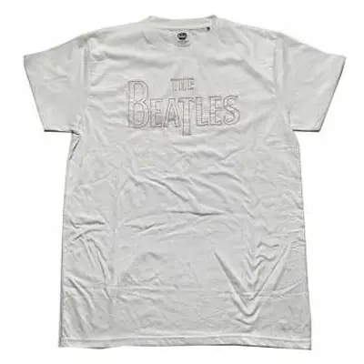 The Beatles Unisex T-shirt: Drop T Logo (embroidered) (x-large) XL