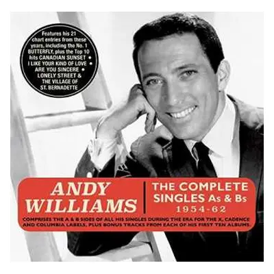 2CD Andy Williams: The Complete Singles As & Bs 1954-62