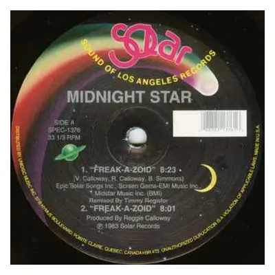 LP Midnight Star: Freak-A-Zoid / Operator / No Parking On The Dance Floor