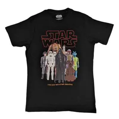 Star Wars Unisex T-shirt: Empire Toy Figures (small) S