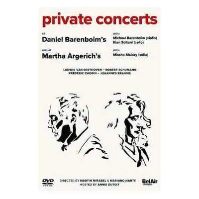 DVD Ludwig van Beethoven: Private Concerts At Daniel Barenboim's & At Martha Argerich's