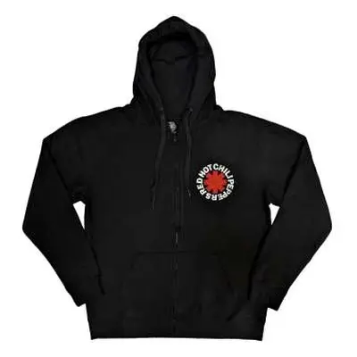 Red Hot Chili Peppers Unisex Zipped Hoodie: Red Asterisk (back Print) (x-large) XL