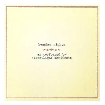 CD Streetlight Manifesto: Keasbey Nights