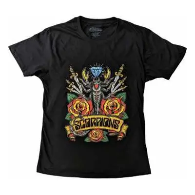 Scorpions Unisex T-shirt: Traditional Tattoo (medium) M