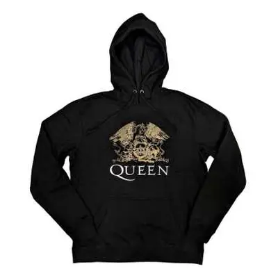 Queen Unisex Pullover Hoodie: Crest (x-large) XL