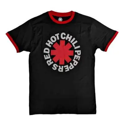 Red Hot Chili Peppers Unisex Ringer T-shirt: Classic Asterisk (x-large) XL