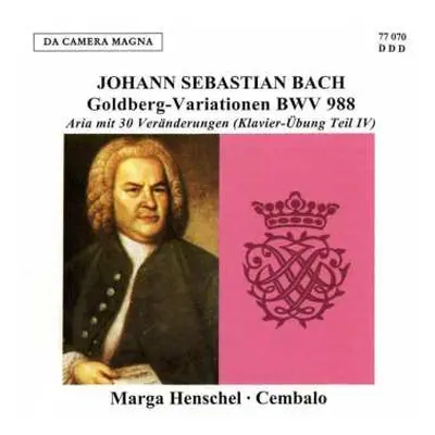 CD Johann Sebastian Bach: Goldberg-variationen Bwv 988