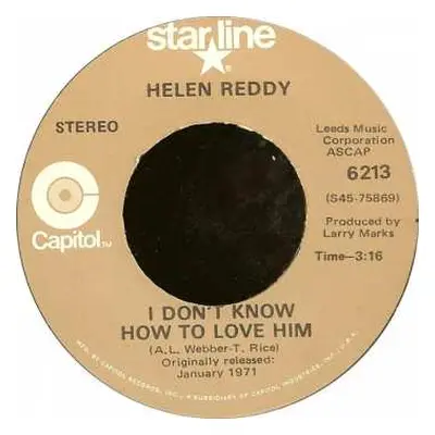 LP Helen Reddy: I Don't Know How To Love Him