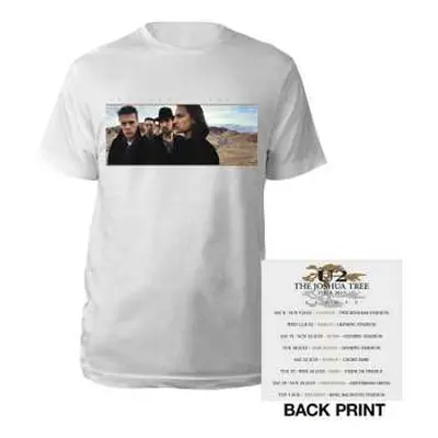 U2 Unisex T-shirt: Joshua Tree Photo (back Print) (ex-tour) (x-large) XL