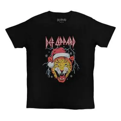 Def Leppard Unisex T-shirt: Holiday Leppard (x-large) XL