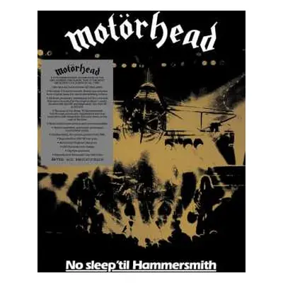 4CD/Box Set Motörhead: No Sleep 'Til Hammersmith DLX