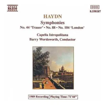 CD Joseph Haydn: Symphonies (No. 44 'Trauer' / No. 88 / No. 104 'London')