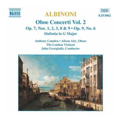 CD Tomaso Albinoni: Oboe Concerti Vol. 2