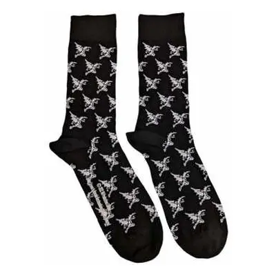 Black Sabbath Unisex Ankle Socks: Demon Pattern (uk Size 7 - 11) 42 - 47