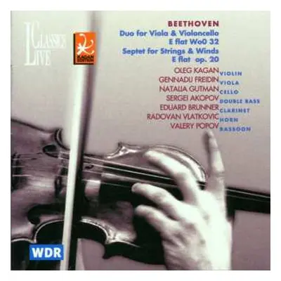 CD Ludwig van Beethoven: Duet for Viola & Violoncello in E-flat, WoO 32 / Septet in E-flat, Op. 