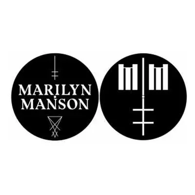 Slipmat Set Logo Marilyn Manson/cross